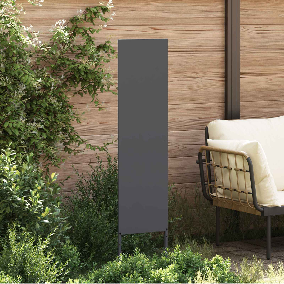Have privatliv skærm Antracit 32 x 140 cm Koldvalset stål