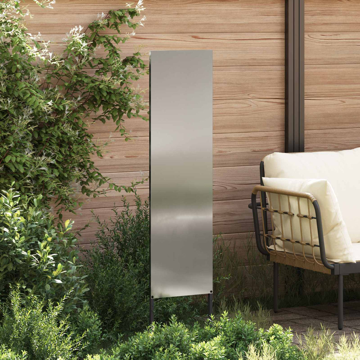 Have privatliv skærm Sølv 32 x 140 cm Galvaniseret stål