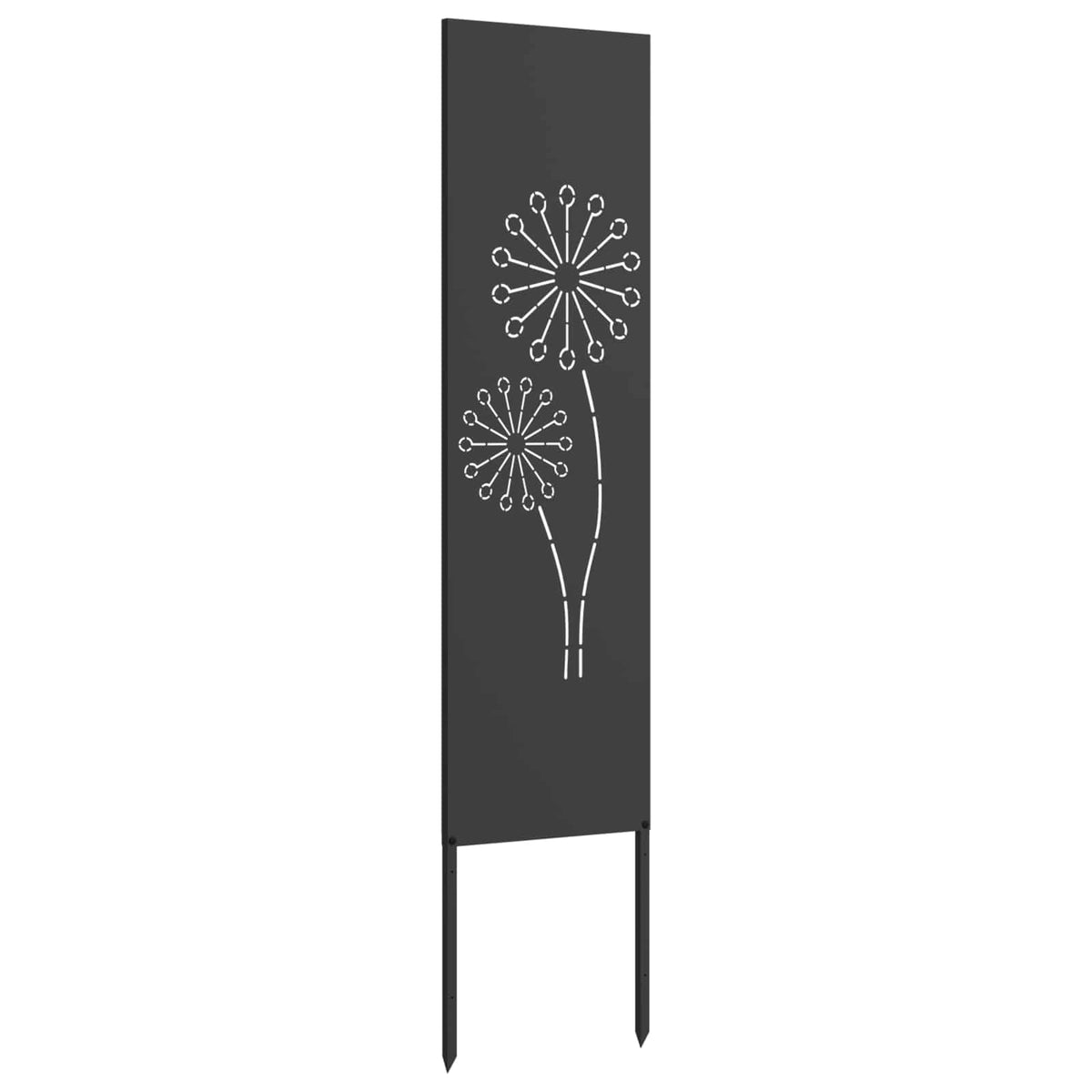 Have privatliv skærm Fretwork Sort 32 x 140 cm Koldvalset stål