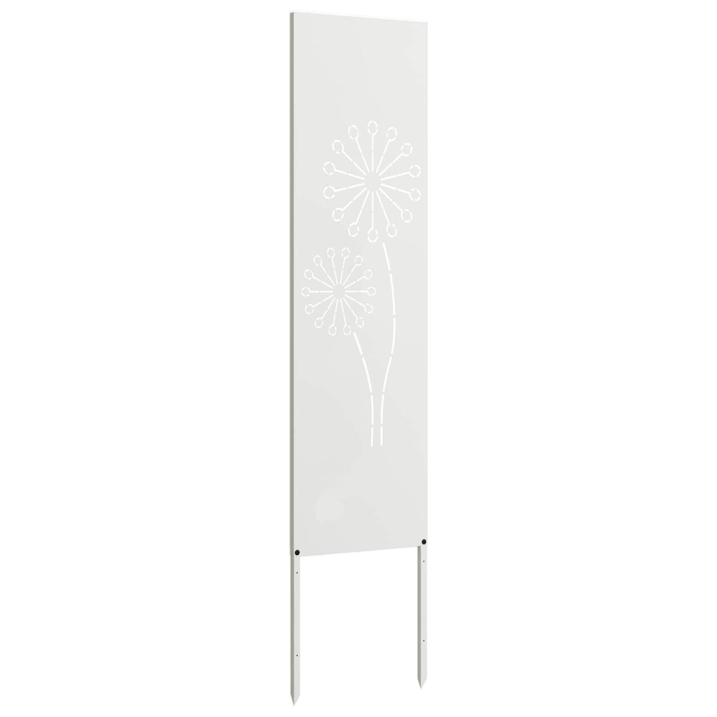 Have privatliv skærm Fretwork Hvid 32 x 140 cm Koldvalset stål