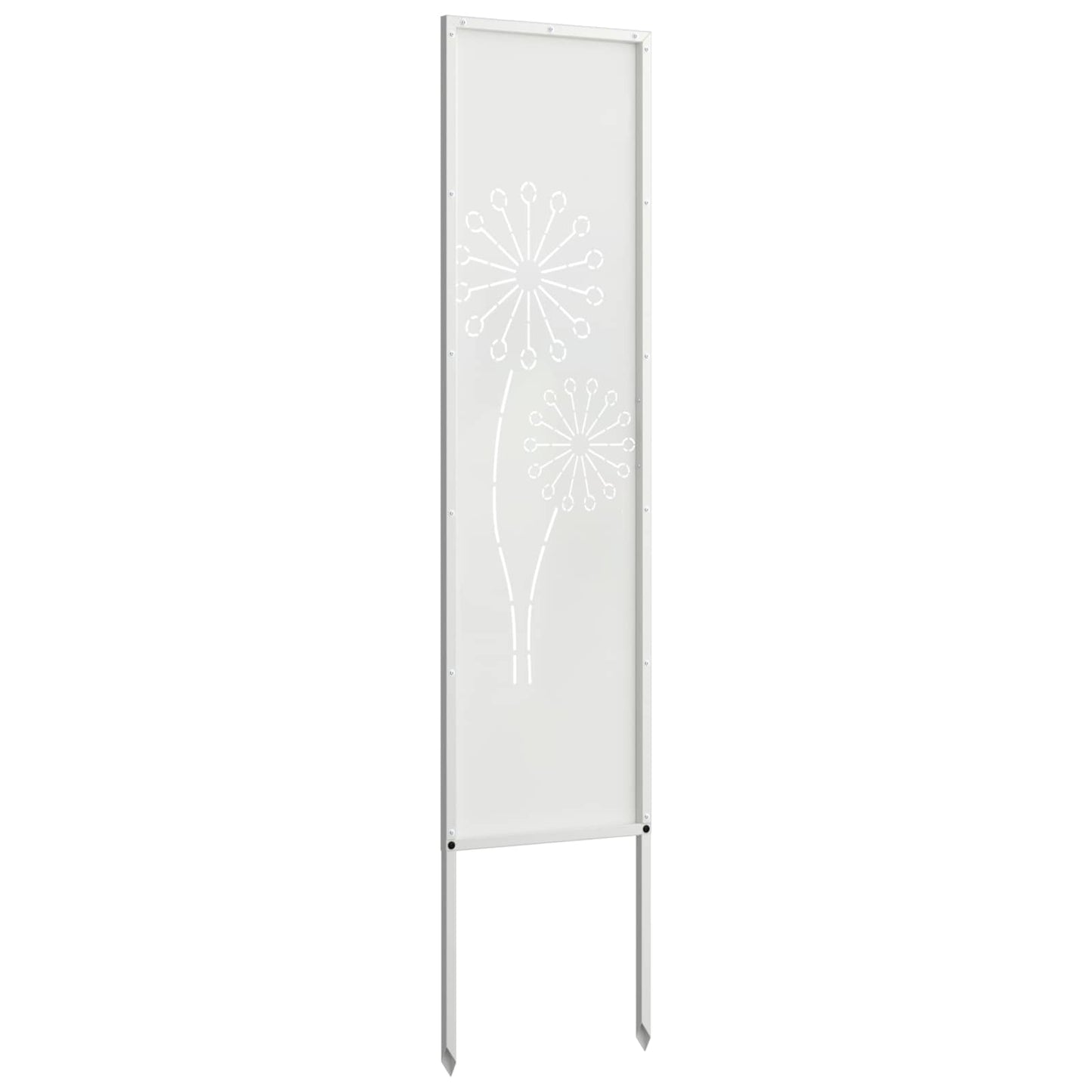 Have privatliv skærm Fretwork Hvid 32 x 140 cm Koldvalset stål