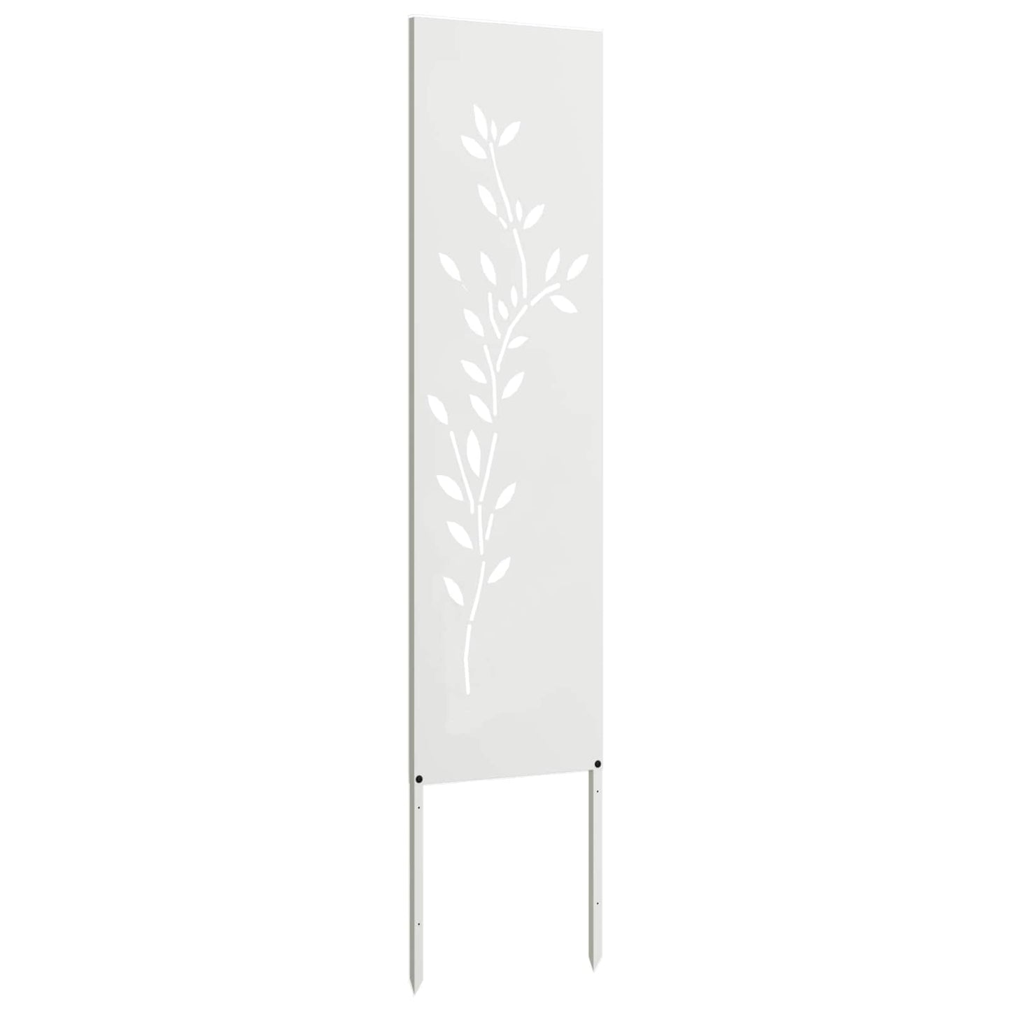 Have privatliv skærm Blomstret Hvid 32 x 140 cm Koldvalset stål