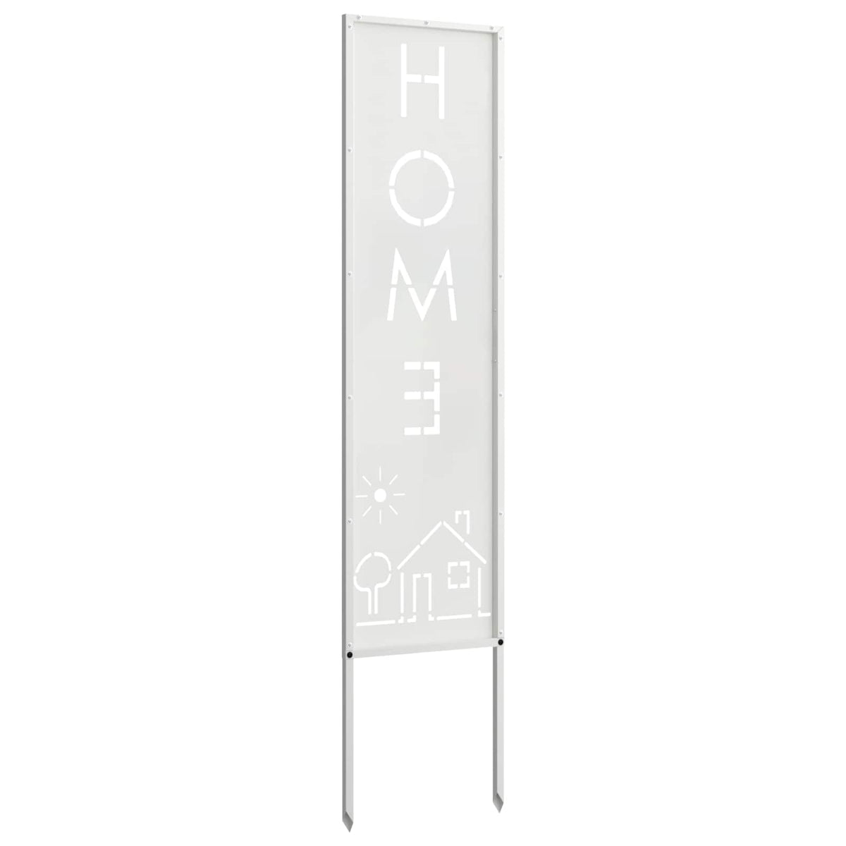 Have privatliv skærm Fretwork Hvid 32 x 140 cm Koldvalset stål