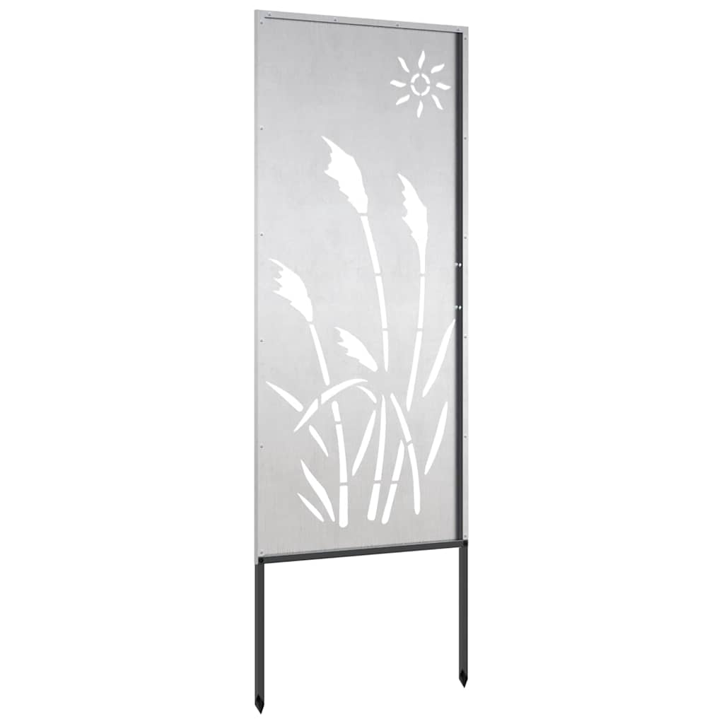 Have privatliv skærm Fretwork Sølv 50 x 140 cm Rustfrit stål