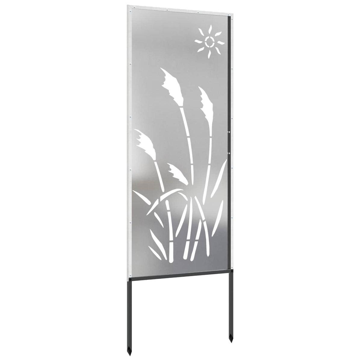 Have privatliv skærm Fretwork Sølv 50 x 140 cm Rustfrit stål