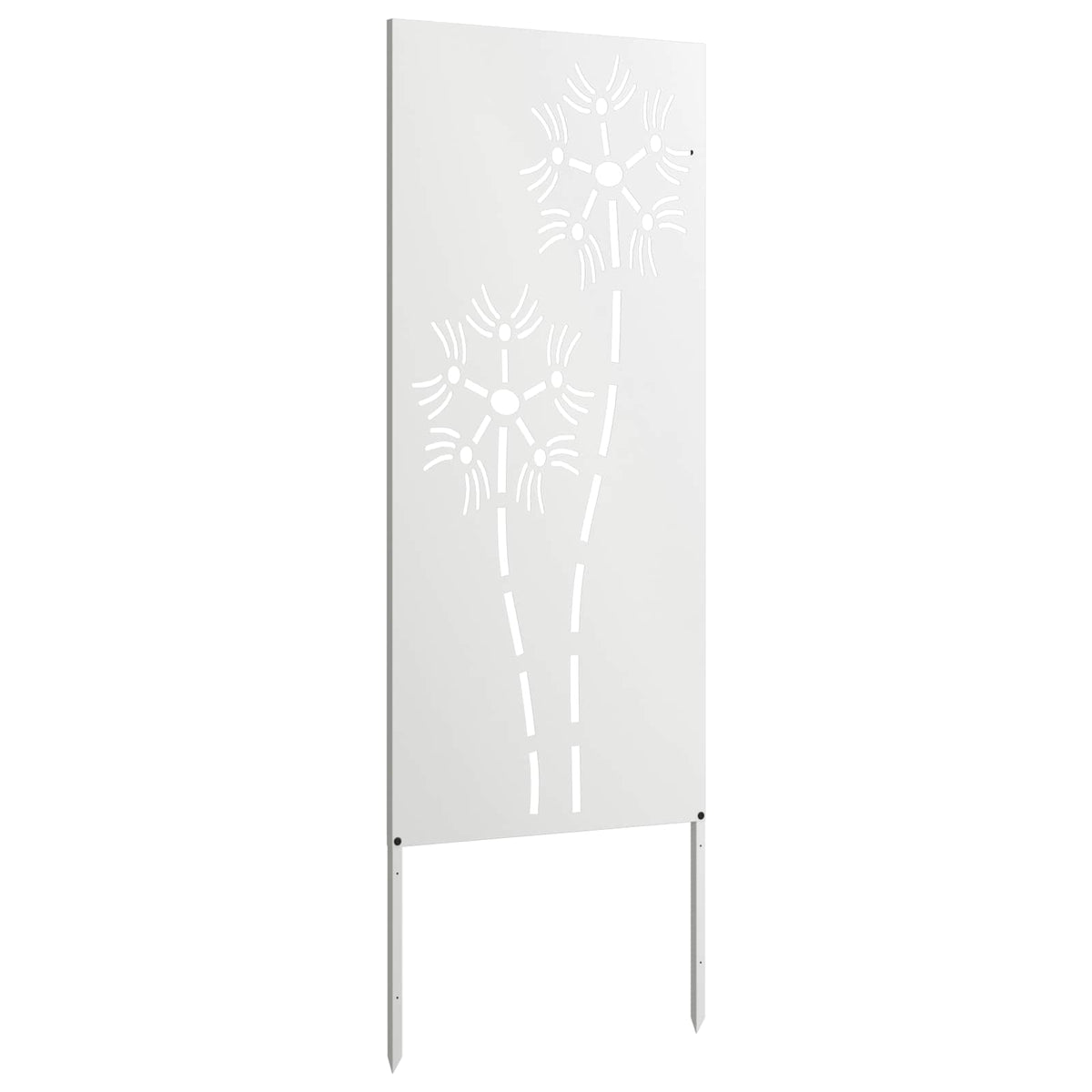 Have privatliv skærm Fretwork Hvid 50 x 140 cm Koldvalset stål