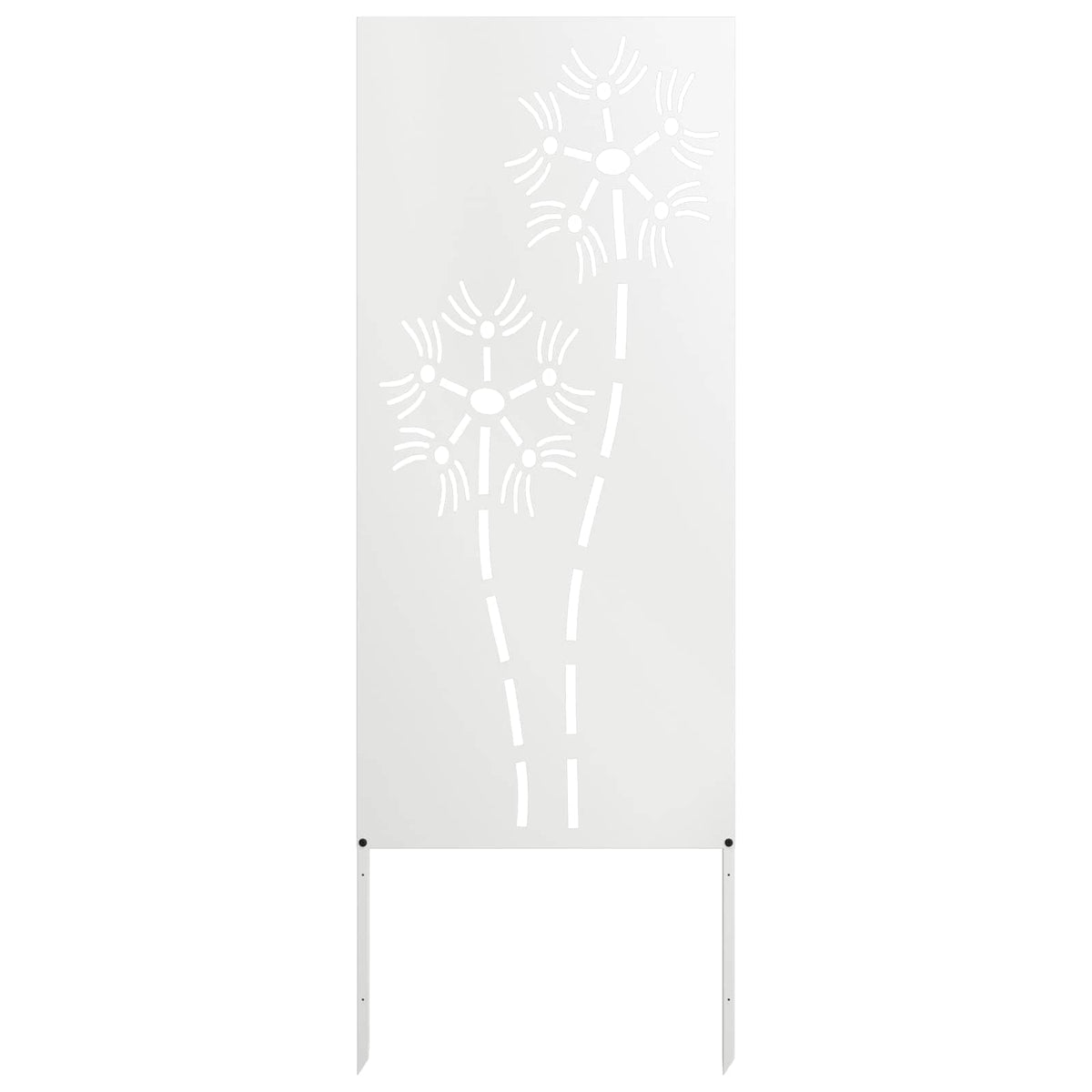 Have privatliv skærm Fretwork Hvid 50 x 140 cm Koldvalset stål