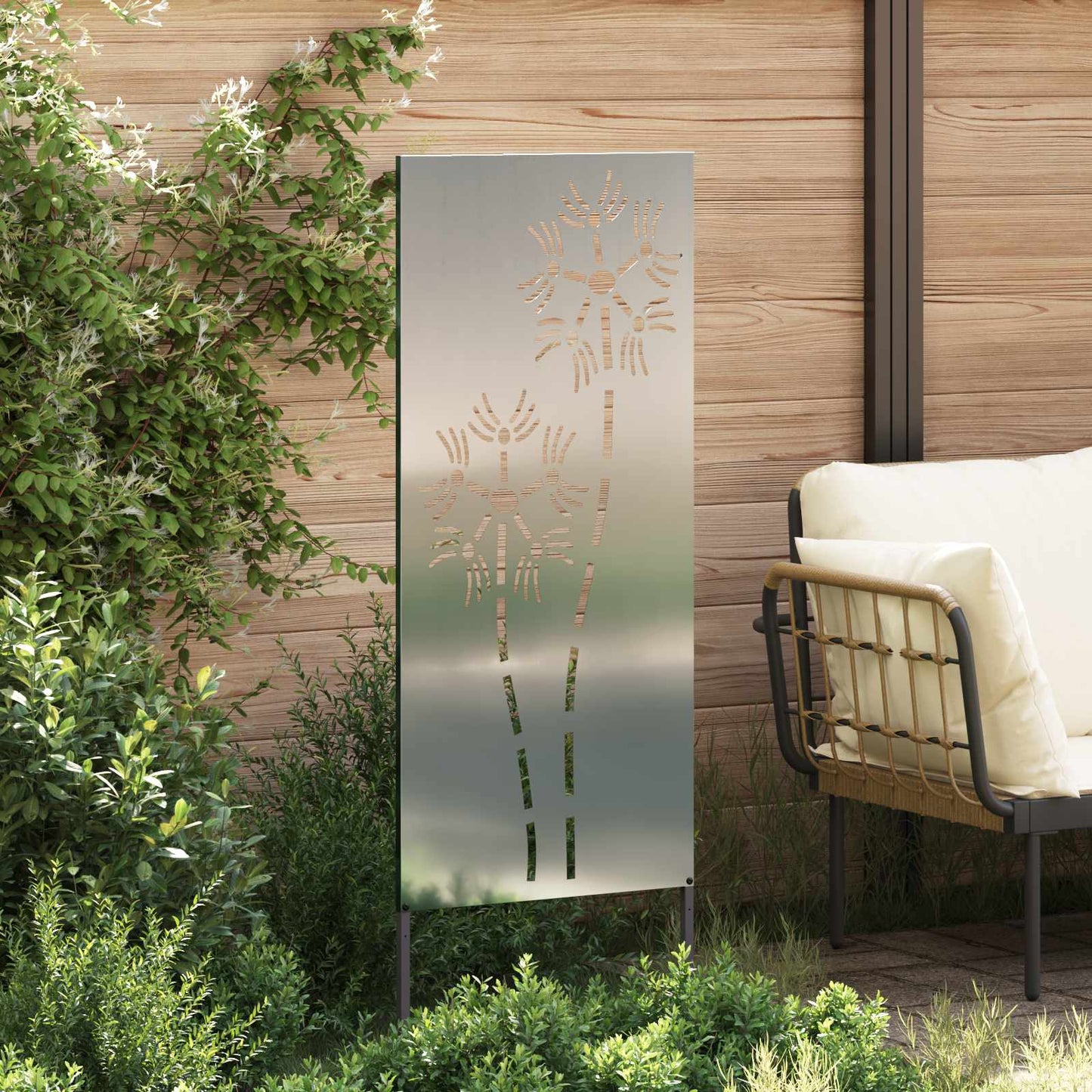 Have privatliv skærm Sølv 50 x 140 cm Galvaniseret stål