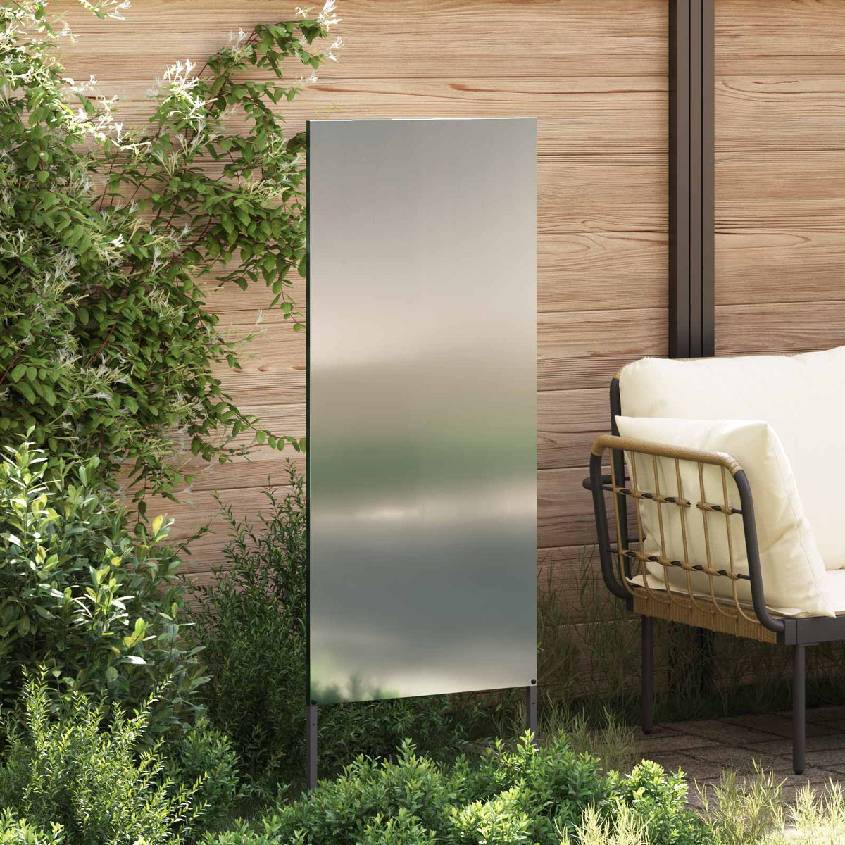 Have privatliv skærm Sølv 50 x 140 cm Galvaniseret stål
