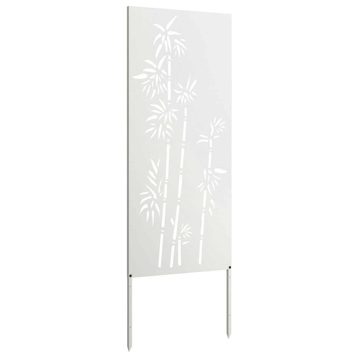 Have privatliv skærm Blomstret Hvid 50 x 140 cm Koldvalset stål