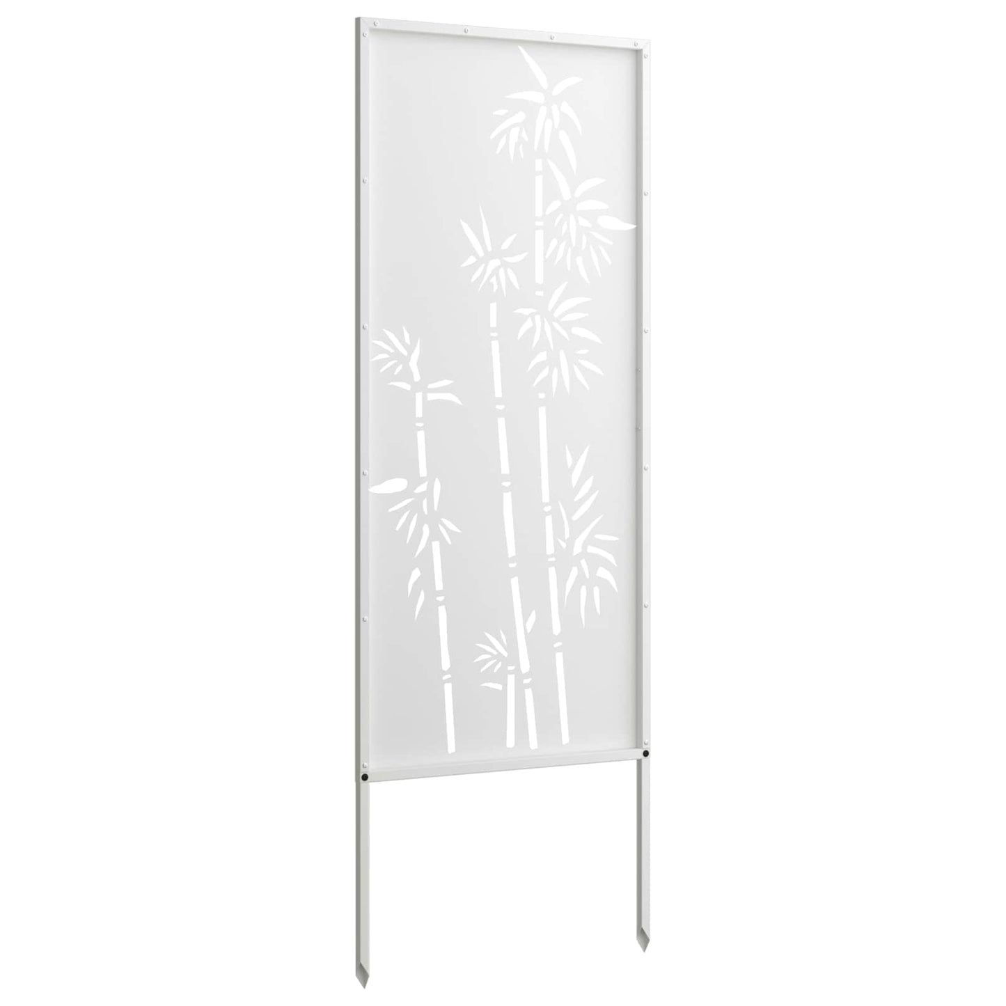 Have privatliv skærm Blomstret Hvid 50 x 140 cm Koldvalset stål