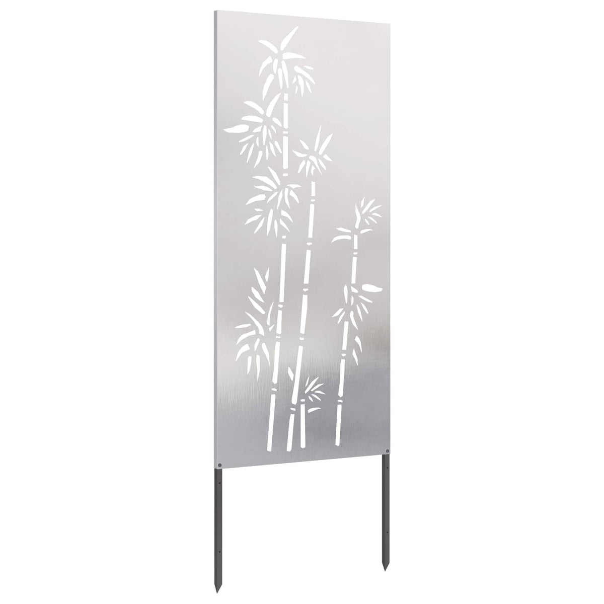 Have privatliv skærm Blomstret Sølv 50 x 140 cm Rustfrit stål