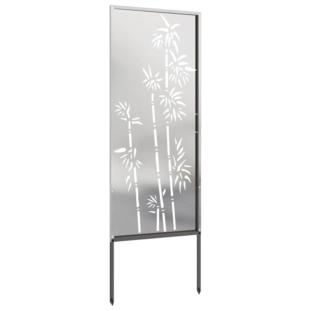 Have privatliv skærm Blomstret Sølv 50 x 140 cm Rustfrit stål
