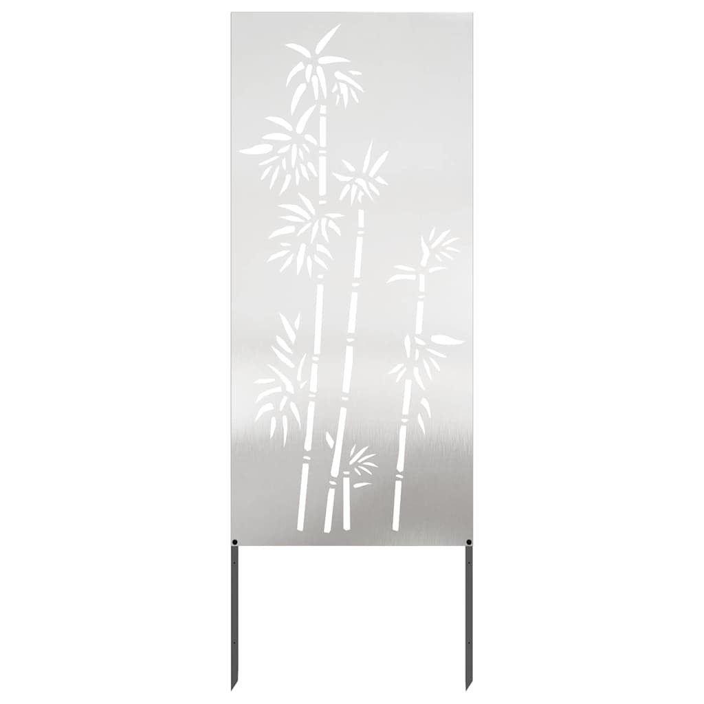 Have privatliv skærm Blomstret Sølv 50 x 140 cm Rustfrit stål