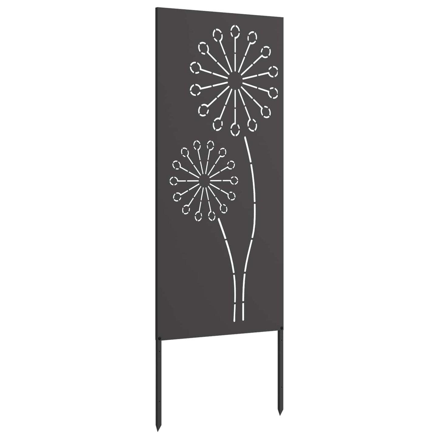 Have privatliv skærm Fretwork Sort 50 x 140 cm Koldvalset stål