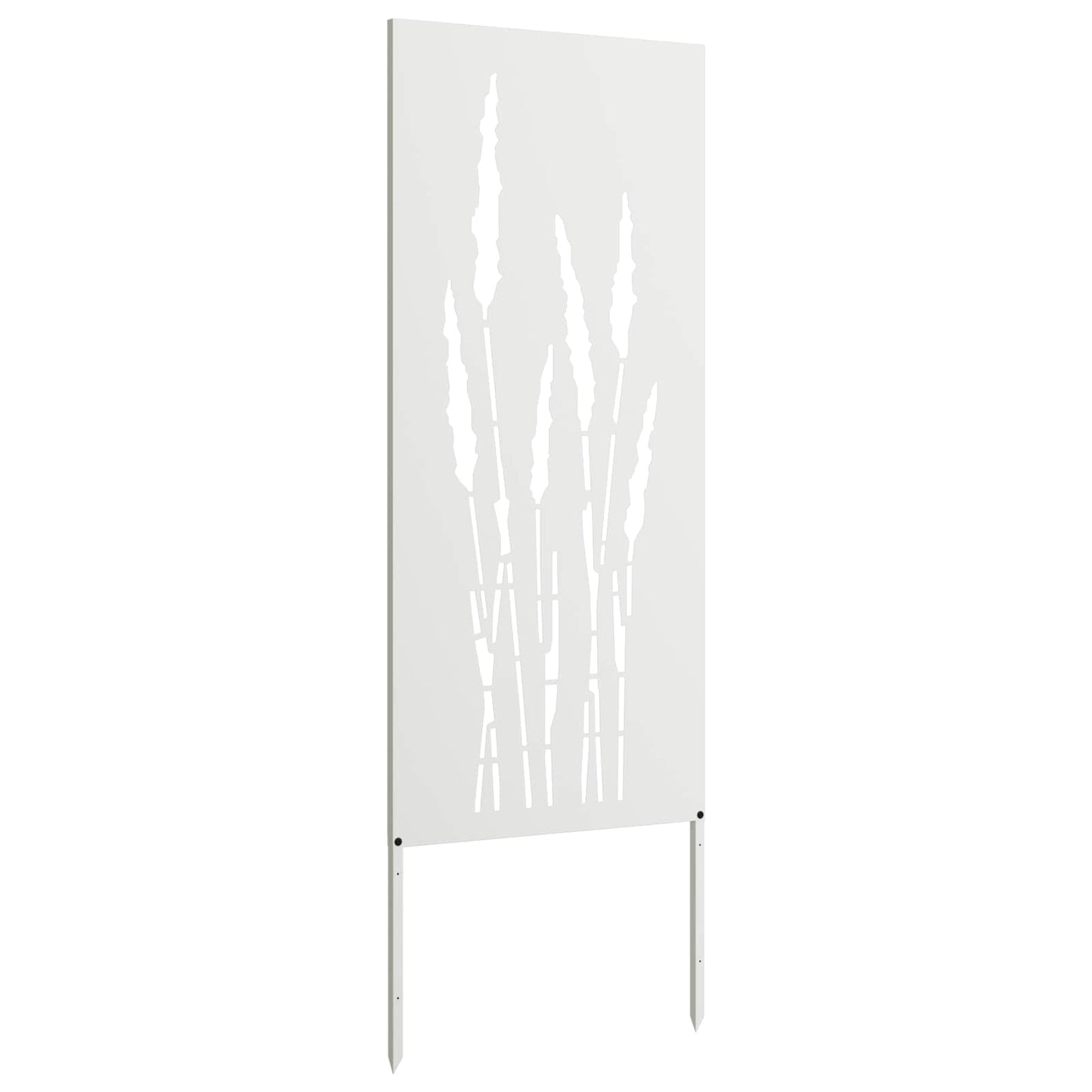 Have privatliv skærm Blomstret Hvid 50 x 140 cm Koldvalset stål