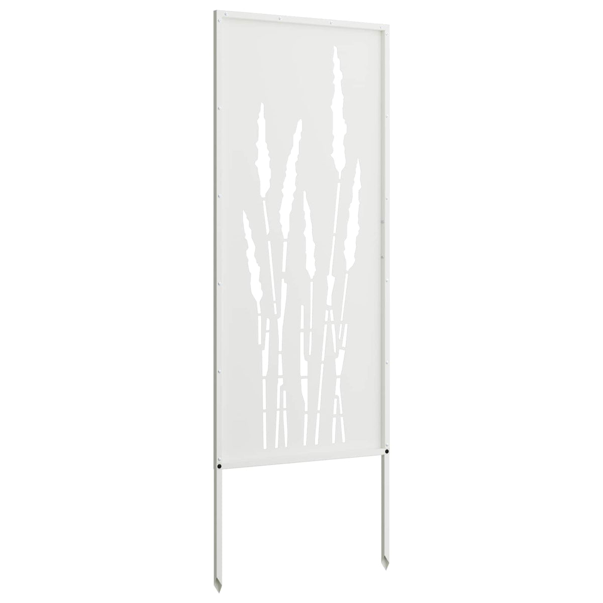 Have privatliv skærm Blomstret Hvid 50 x 140 cm Koldvalset stål