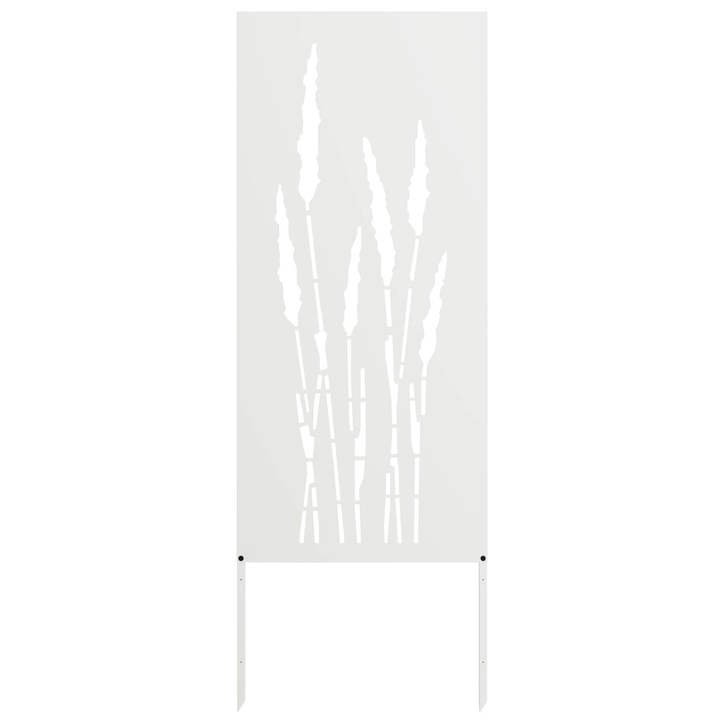 Have privatliv skærm Blomstret Hvid 50 x 140 cm Koldvalset stål