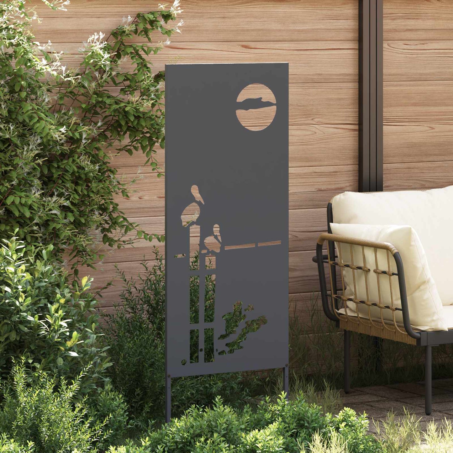 Have privatliv skærm Antracit 50 x 140 cm Koldvalset stål
