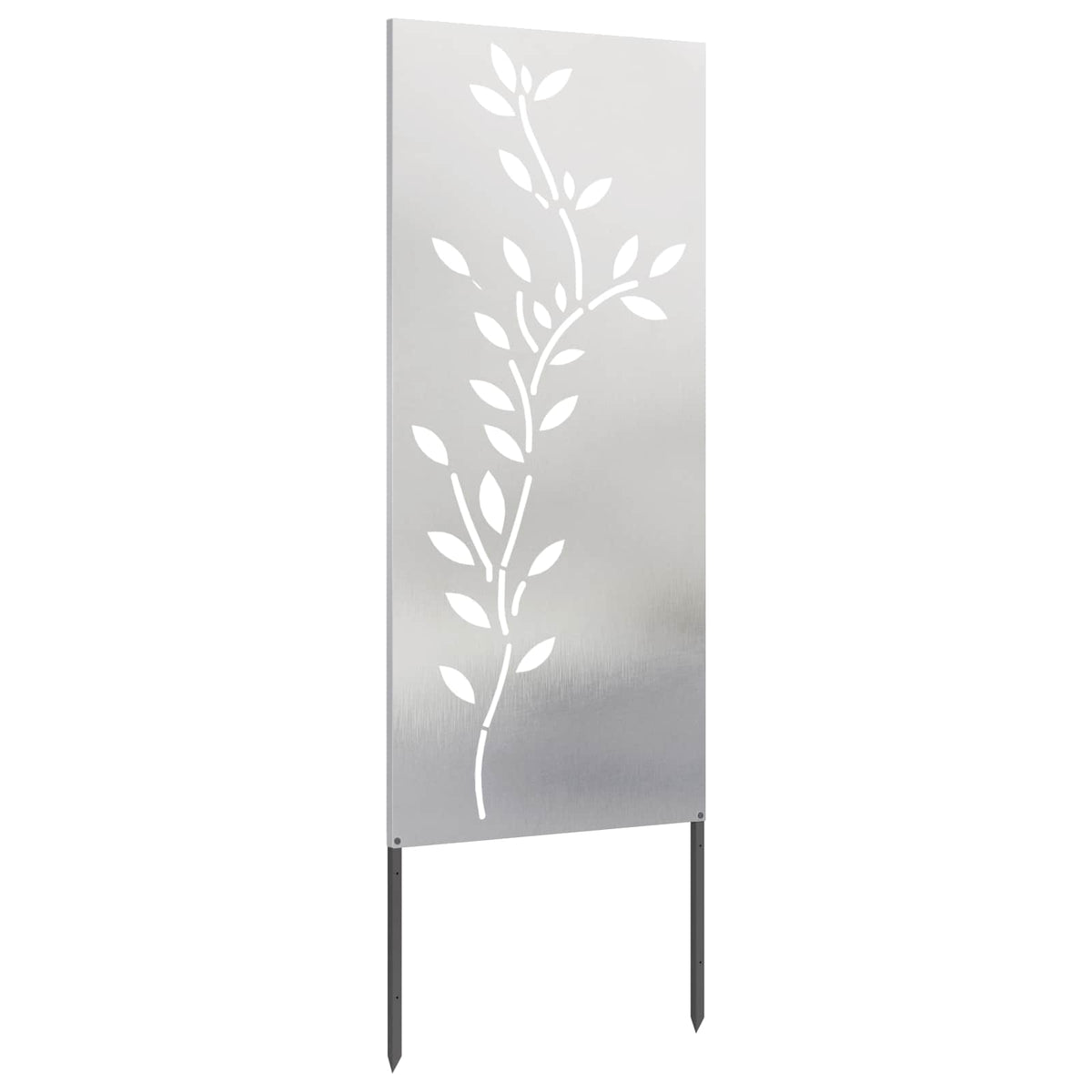 Have privatliv skærm Blomstret Sølv 50 x 140 cm Rustfrit stål