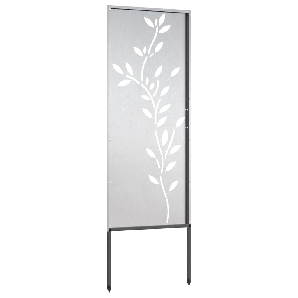 Have privatliv skærm Blomstret Sølv 50 x 140 cm Rustfrit stål