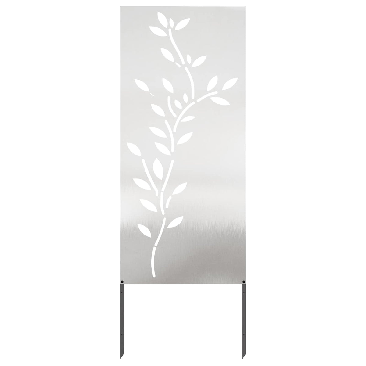 Have privatliv skærm Blomstret Sølv 50 x 140 cm Rustfrit stål
