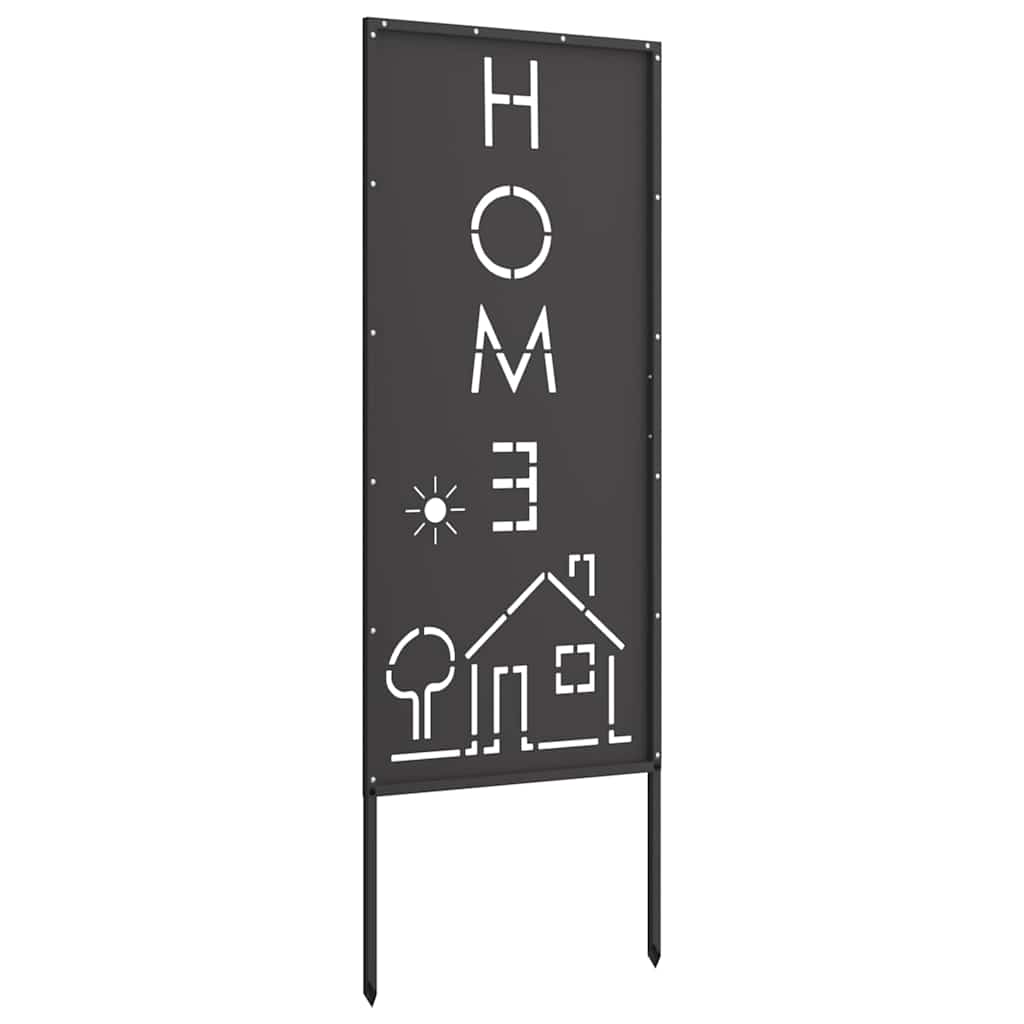 Have privatliv skærm Fretwork Sort 50 x 140 cm Koldvalset stål