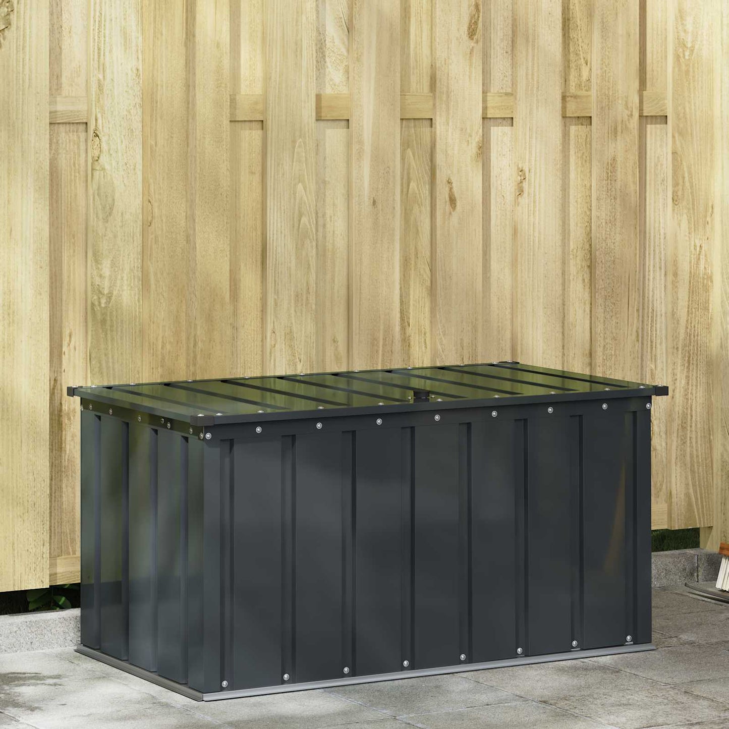Have Opbevaringskasse Sort 101 x 56,5 x 50 cm Stål