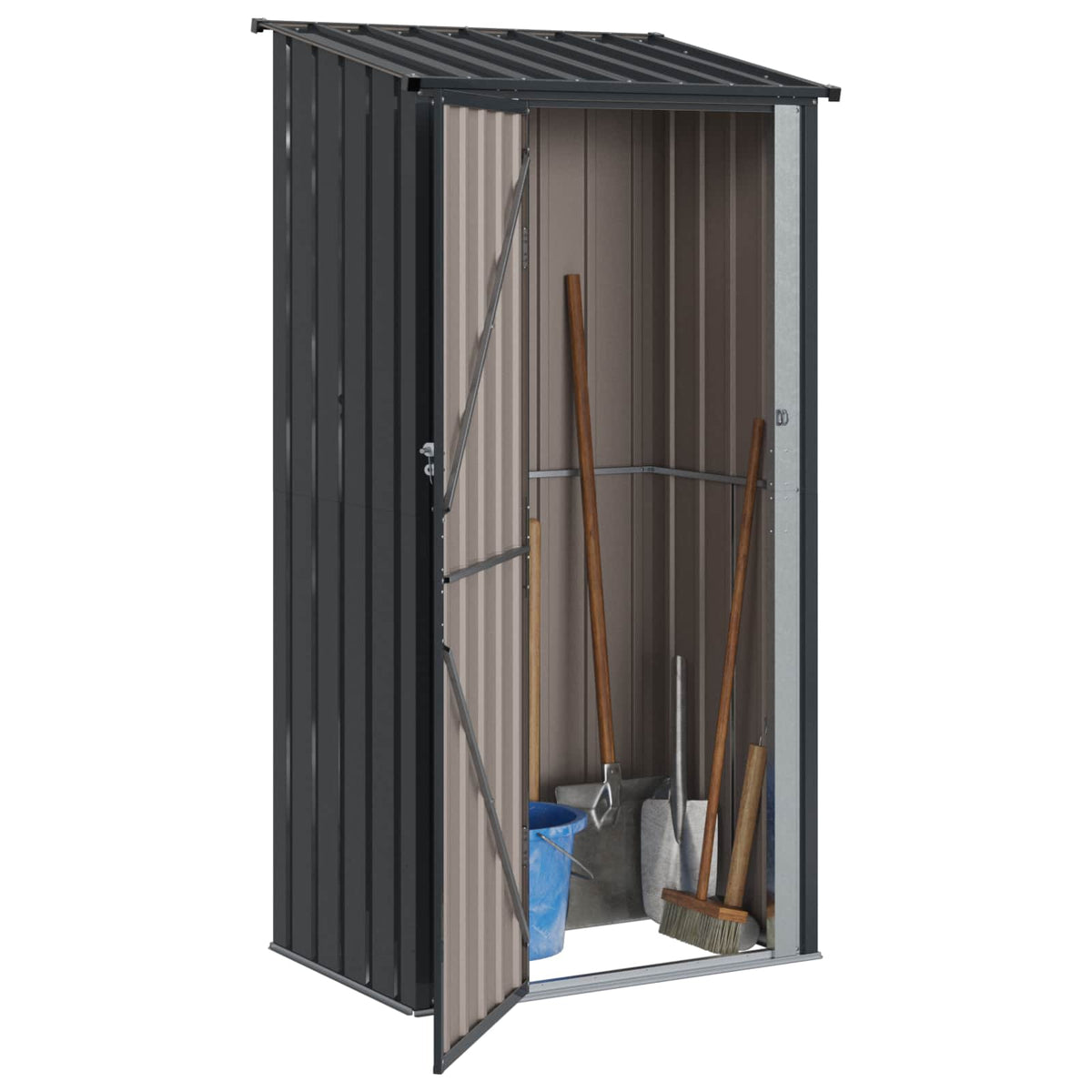 Haveskure Antracit 103 x 74 x 200 cm Metal