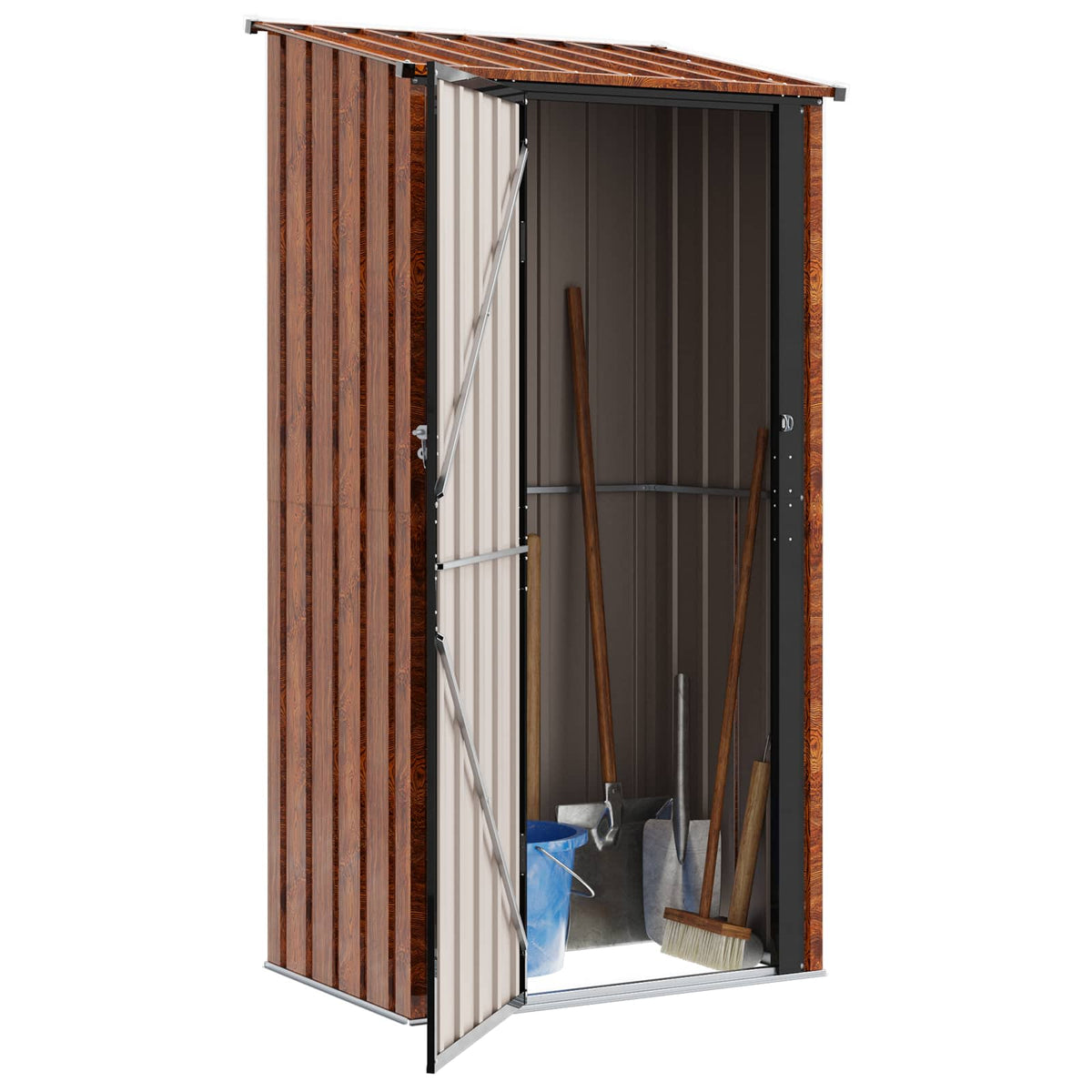 Haveskure Brun 103 x 74 x 200 cm Metal