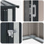 Haveskure Antracit 103 x 86 x 200 cm Metal