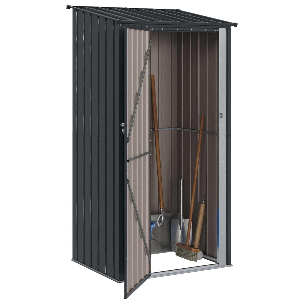 Haveskure Antracit 103 x 86 x 200 cm Metal