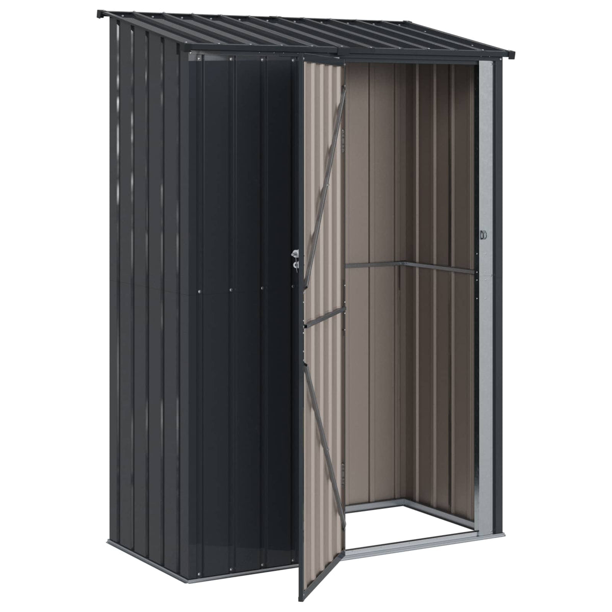 Haveskure Antracit 140,5 x 74 x 200 cm Metal