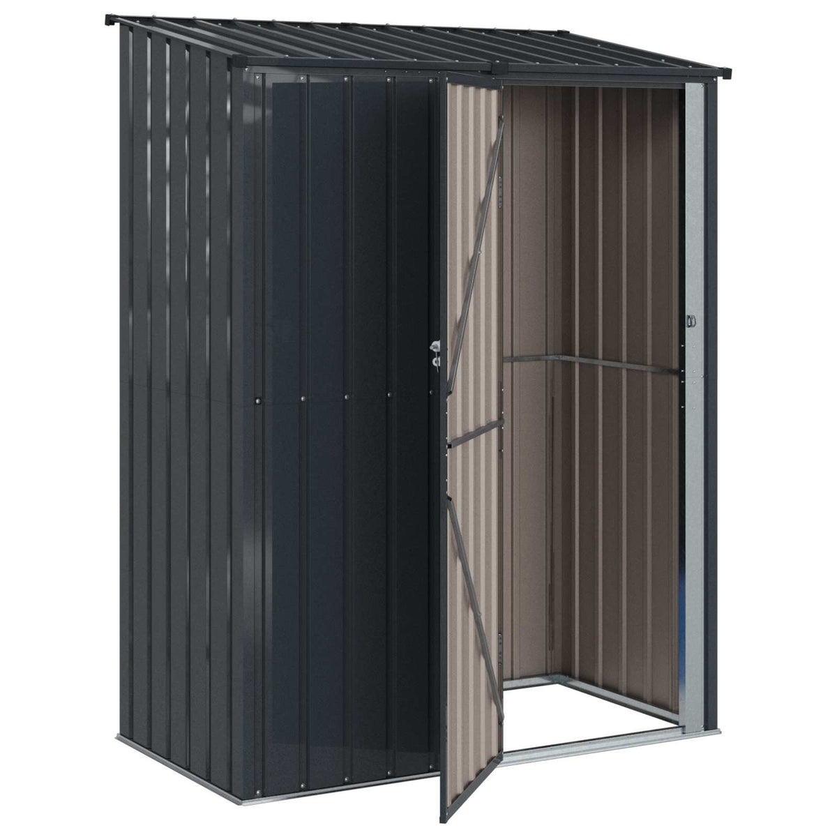 Haveskure Antracit 153,5 x 86 x 200 cm Metal