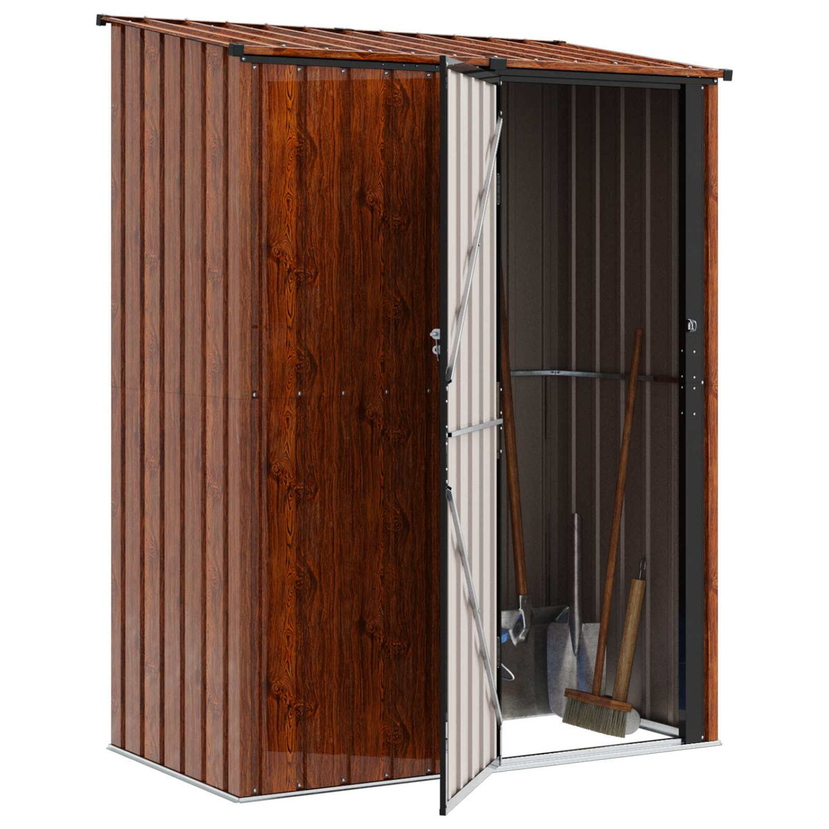 Haveskure Brun 153,5 x 86 x 200 cm Metal
