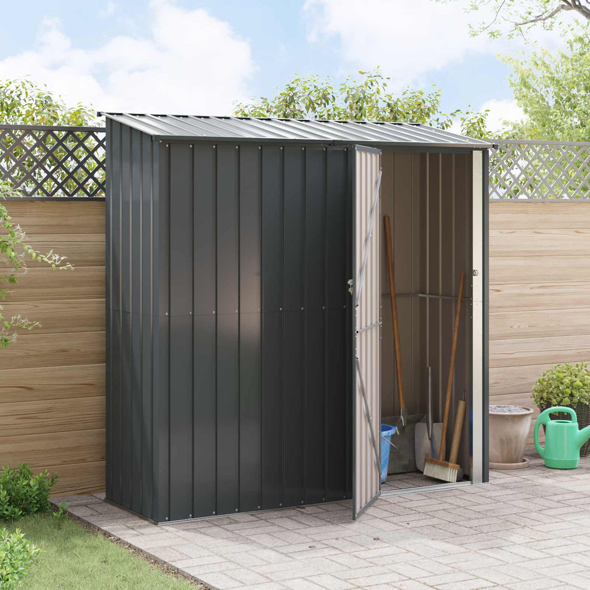 Haveskure Antracit 203,5 x 73 x 200 cm Metal