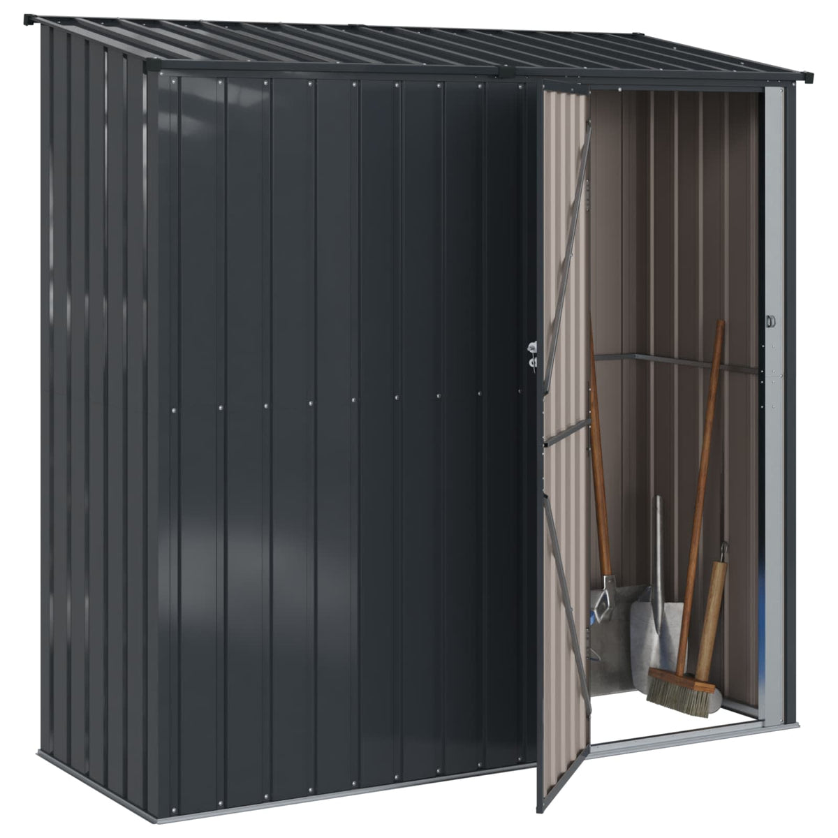 Haveskure Antracit 203 x 85,5 x 200 cm Metal