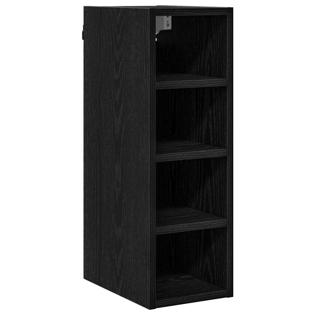Hængeskab Sort eg 20 x 29,5 x 60 cm Konstrueret træ