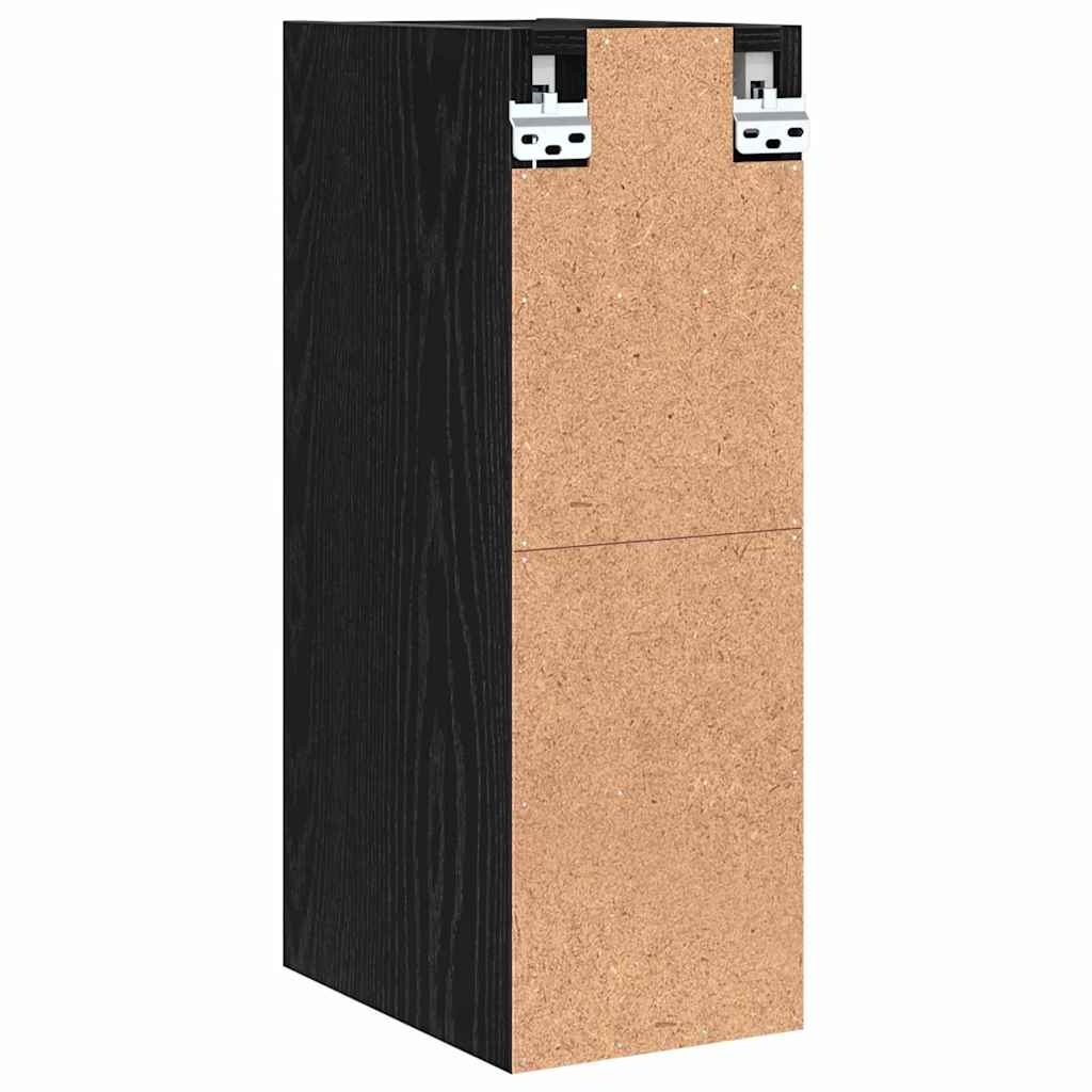 Hængeskab Sort eg 20 x 29,5 x 60 cm Konstrueret træ