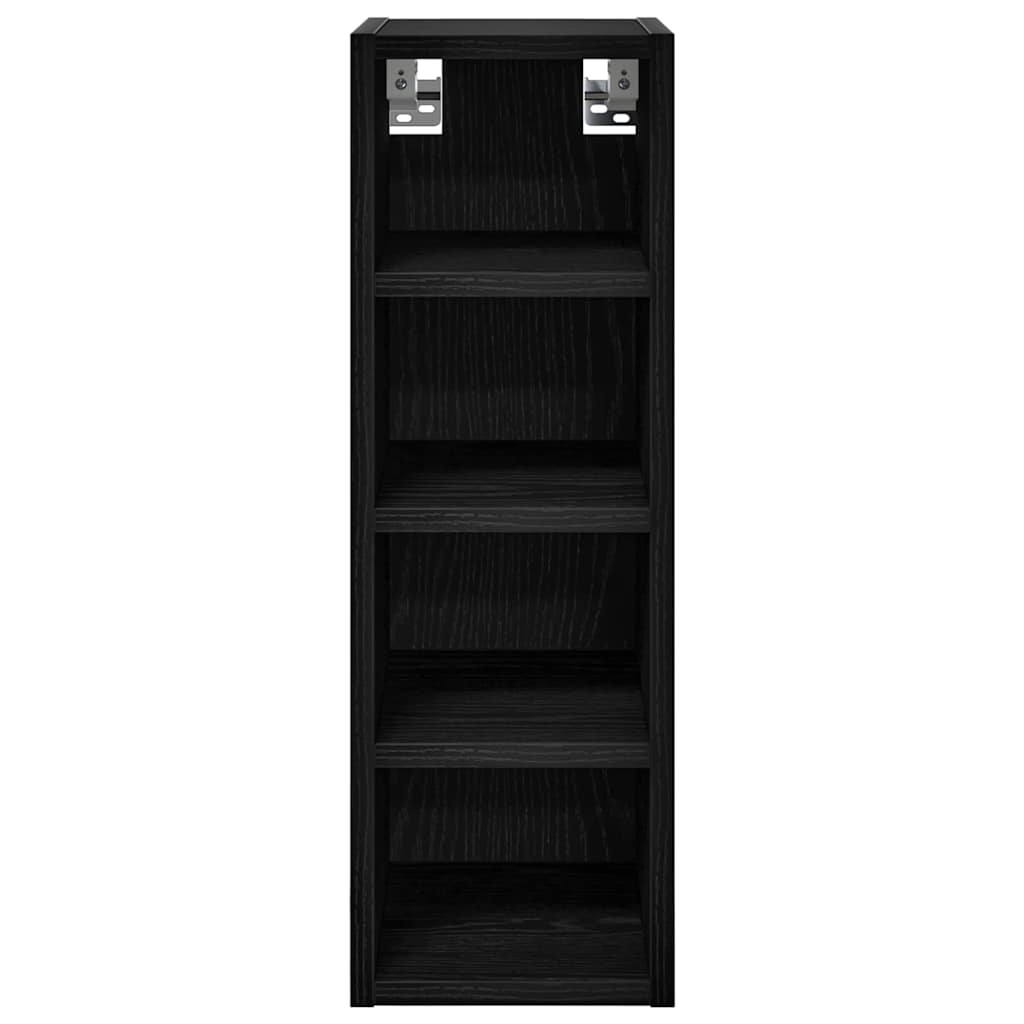 Hængeskab Sort eg 20 x 29,5 x 60 cm Konstrueret træ
