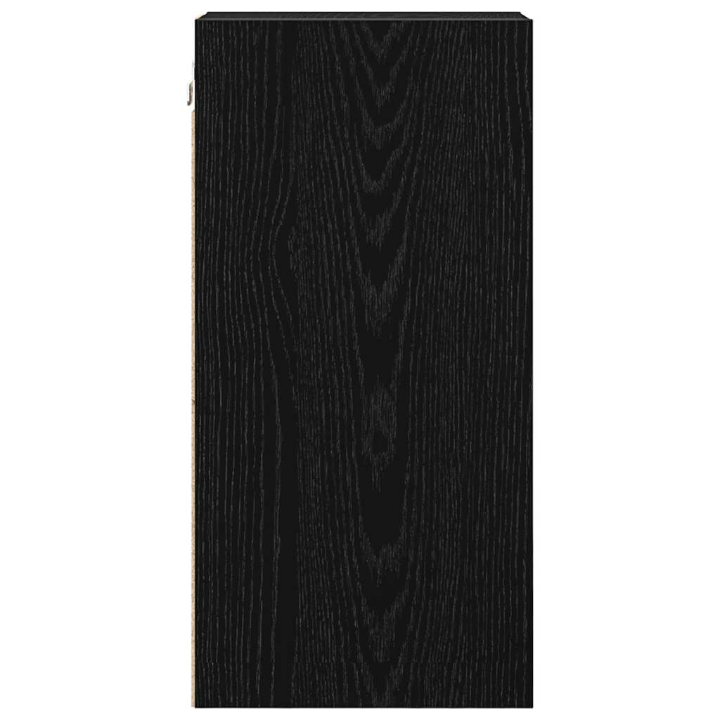 Hængeskab Sort eg 20 x 29,5 x 60 cm Konstrueret træ
