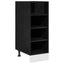 Køkken base kabinet Sort eg 30 x 44,5 x 81,5 cm Konstrueret træ