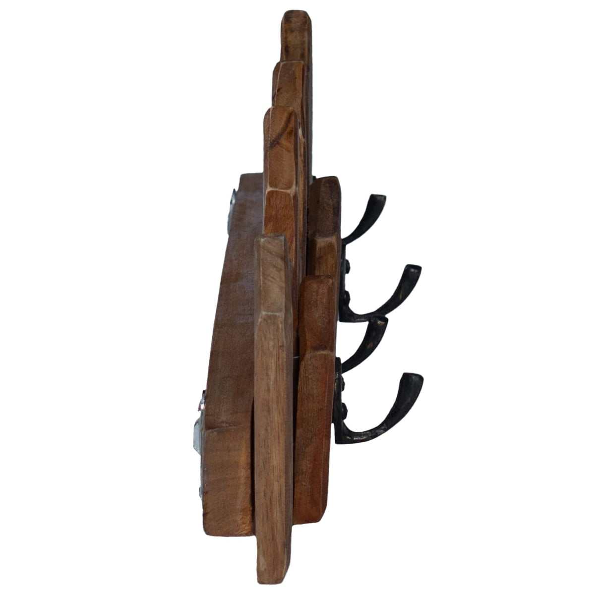 Bøjle Brun 48 x 8 x 15 cm Massiv Mahogni
