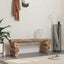 bænk Naturfarvet 110 x 30 x 34 cm Massiv Teaktræ