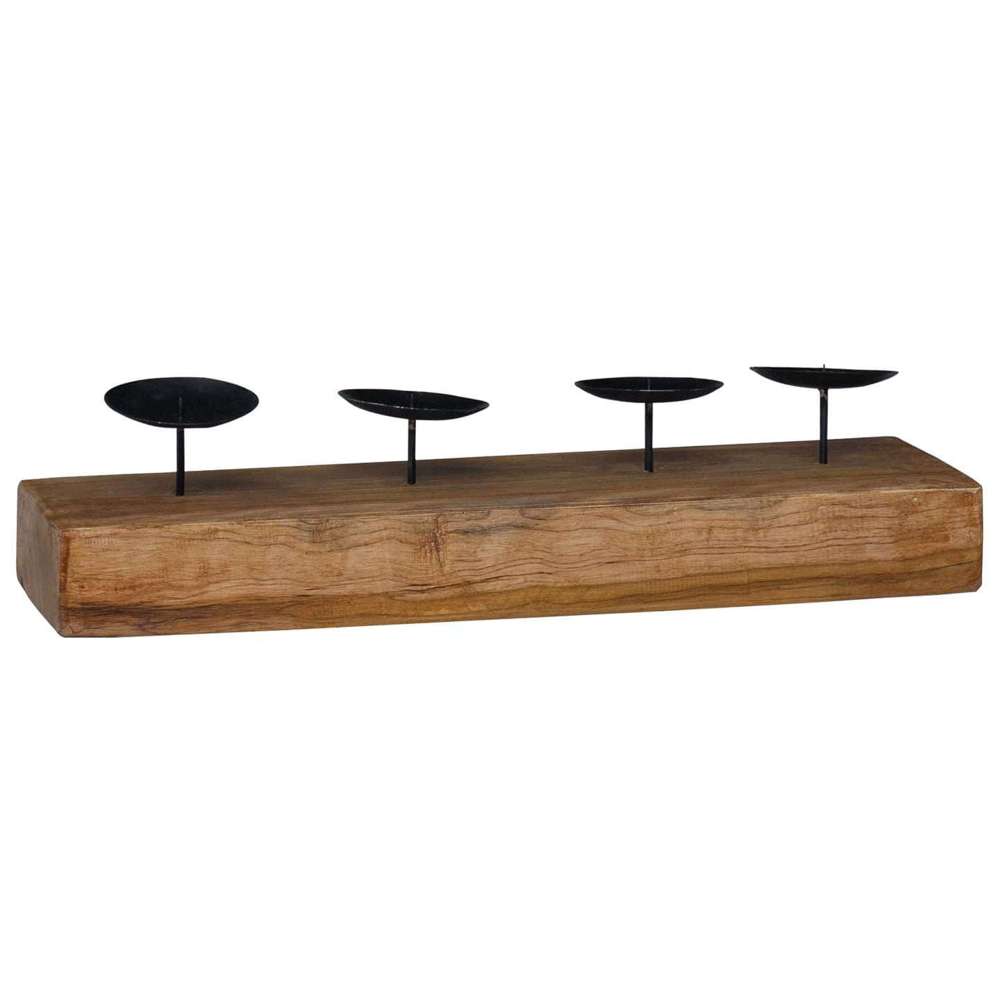Lysestage Naturfarvet 50 x 15 x 10 cm Massivt teaktræ