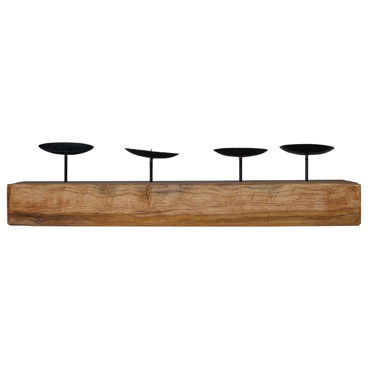 Lysestage Naturfarvet 50 x 15 x 10 cm Massivt teaktræ