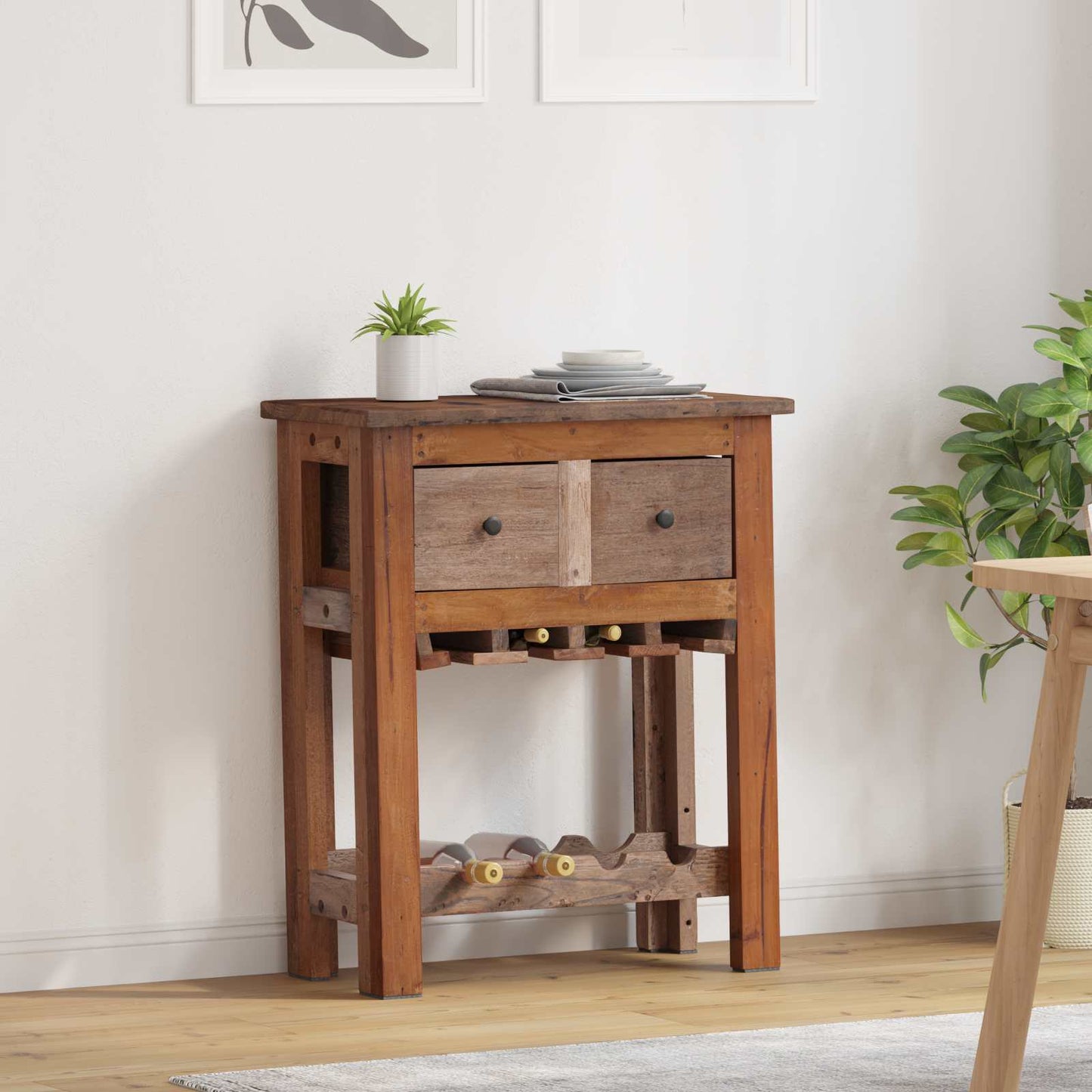 Kabinet Brun 60 x 30 x 70 cm Solid genbrugs træ