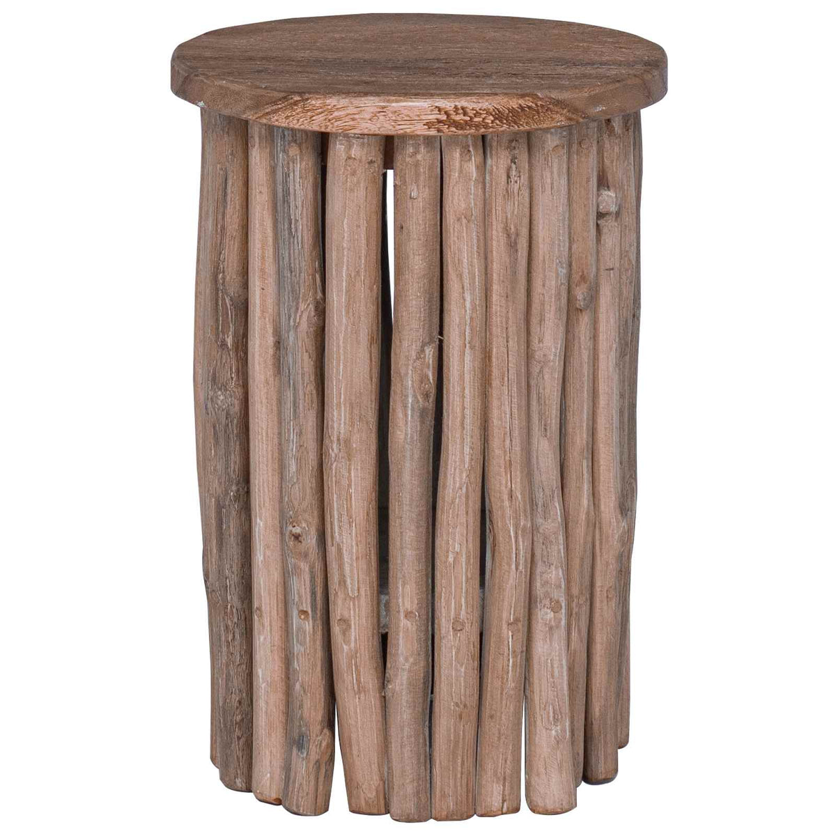 Taburet Naturfarvet 30 x 30 x 45 cm Massiv Teaktræ