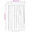 Taburet Naturfarvet 30 x 30 x 45 cm Massiv Teaktræ