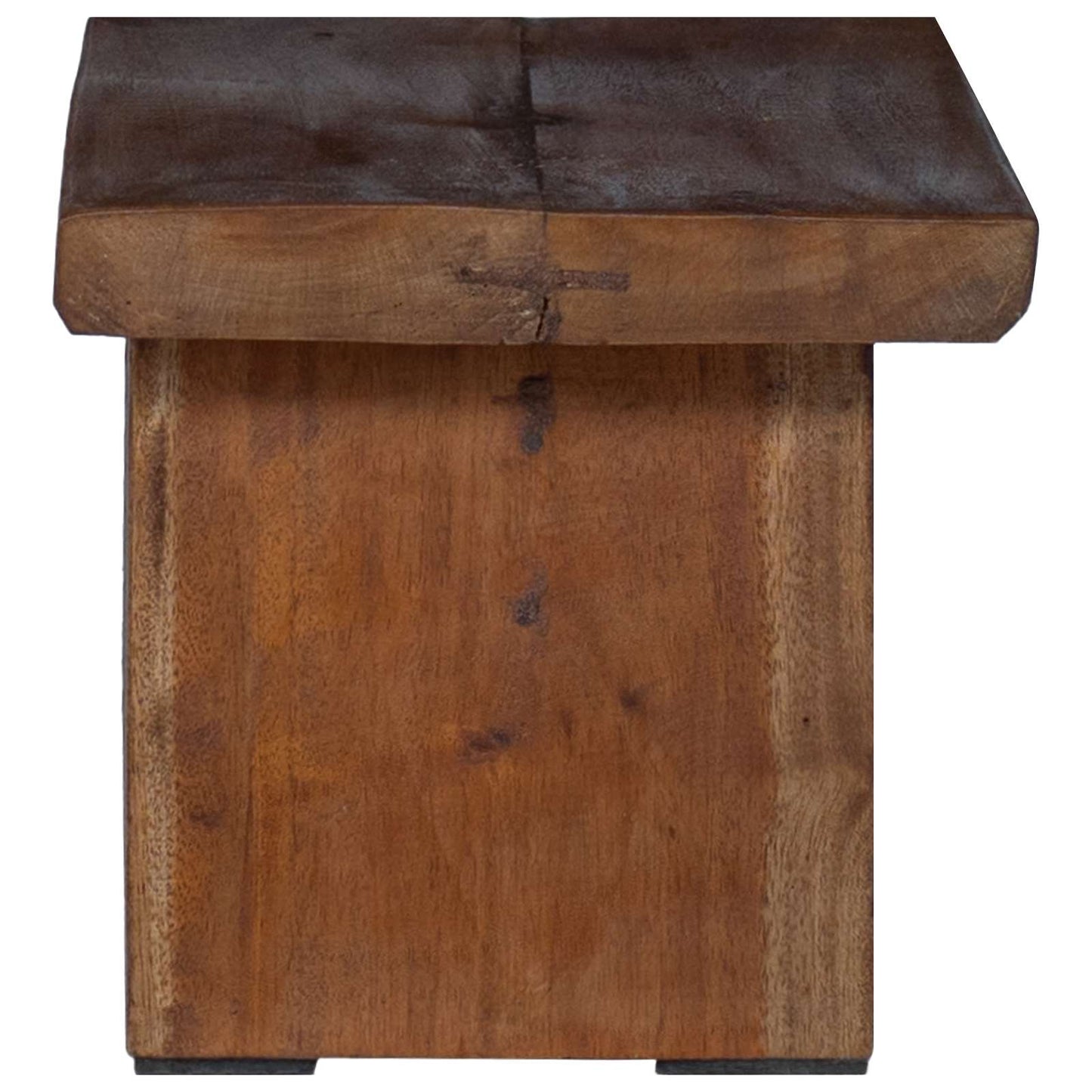 Taburet Naturfarvet 29 x 20 x 17 cm Mahogni Træ